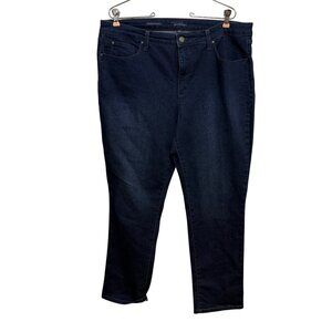 NWOT Charter Club Lexington Straight Leg Jeans Size 16S Dark Wash Denim Womens